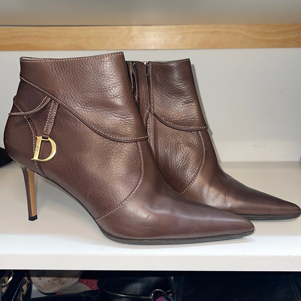 Dior brown booties size 41